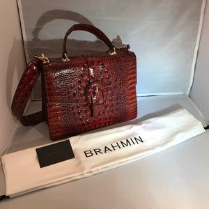 BRAHMIN MEDIUM FRANCINE MELBOURNE SATCHEL (NWOT)
